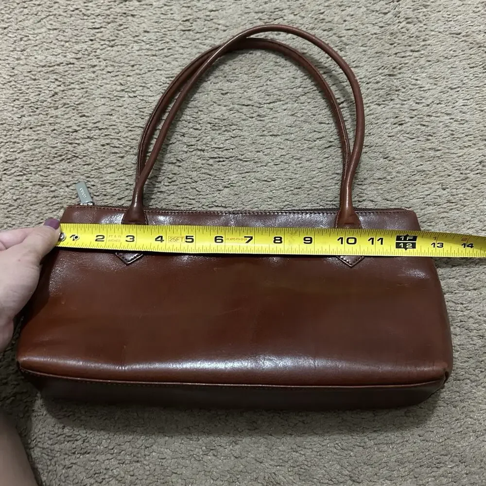 Vintage HOBO International Brown Leather Shoulder Bag